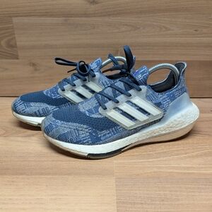 Adidas Ultraboost 21 Primeblue Blue Sashiko FX7729 Mens Size 7 / Womens Size 8.5
